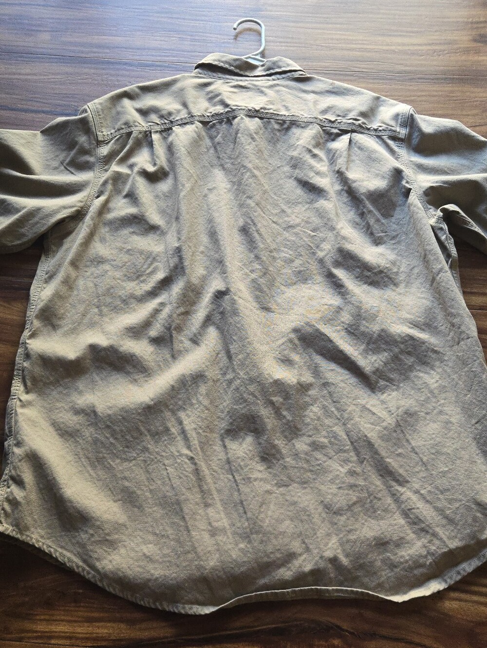 Carhartt Workwear Men XL Brown Relaxed Fit Button Up Short Sleeve Used 0826 - Picture 6 of 6
